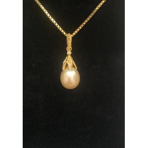 ΜΟΤΙΦ ΧΡΥΣΟ Κ18 ΜΕ ΜΑΡΓΑΡΙΤΑΡΙ  ΚΑΙ BRILLIANT. ΑΛΥΣΙΔΑ ΧΡΥΣΗ Κ18