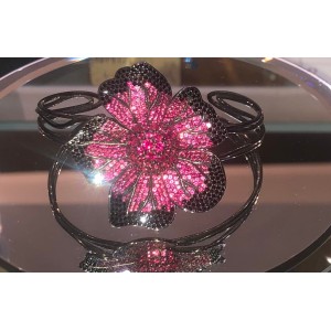 Βραχιόλια ασημένια 925’ με μαύρο επιπλατινωμα και πράσινα ζιργκον 