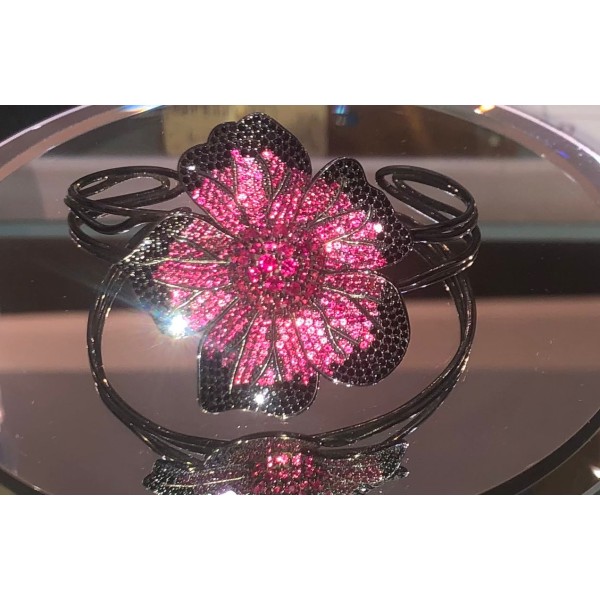 Βραχιόλια ασημένια 925’ με μαύρο επιπλατινωμα και πράσινα ζιργκον 