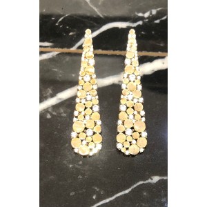 ΣΚΟΥΛΑΡΙΚΙΑ  ΑΣΗΜΕΝΙΑ 925’ ΚΡΕΜΑΣΤΑ ΜΕ ΖΙΡΓΚΟΝ