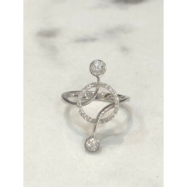 ΔΑΚΤΥΛΙΔΙ ΛΕΥΚΟΧΡΥΣΟ Κ18 ΜΕ DIAMOND 0,20CTS VVS E.