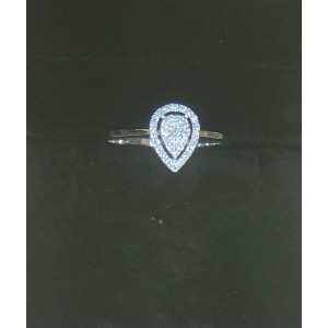 Δακτυλίδι λευκόχρυσο Κ18 με BRILLIANT 0,25cts F/G (RARE WHITE/+